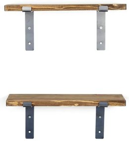 SET 2x raft de perete din molid