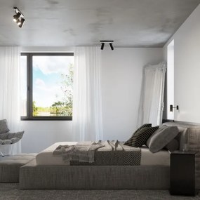 Spot de perete DIREZIONE 1xGU10/40W/230V negru