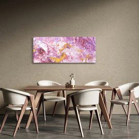 Tablou - Abstract roz (120x50 cm)