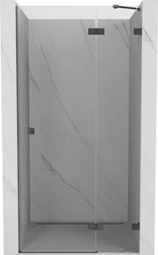 Mexen Lunar ușă de duș batantă dreapta 80 cm, transparent, gun metal - 834-080-000-95-00-P