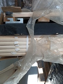 OFERTA Pat tapitat COMFINO VELVET cu pat suplimentar 120x200 cm gri calitate II