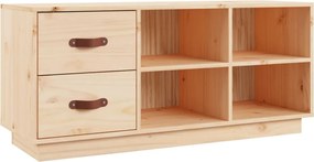 vidaXL Bancă pentru pantofi, 100x34x45 cm, lemn masiv de pin