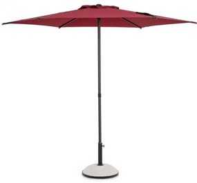 Umbrela de gradina cu brat pivotant rosu bordo din poliester si metal, ∅ 270 cm, Samba Bizzotto