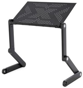 Birou pentru laptop cu USB - 42 x 28 cm, răcoritor, negru