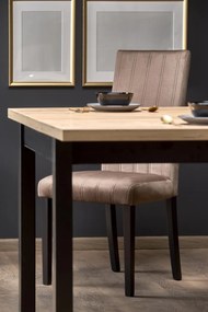 Masa patrata Tiago extensibila L90-125 cm stejar craft/negru