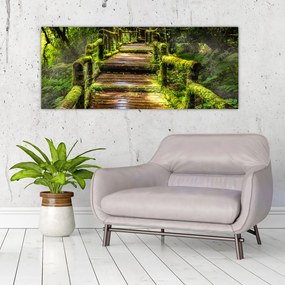 Tablou cu scări într-o pădure tropicală (120x50 cm), în 40 de alte dimensiuni noi