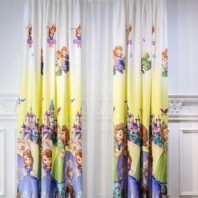 Set Complet Perdea + Draperie dormitor pentru copii Sofia - 300 cm