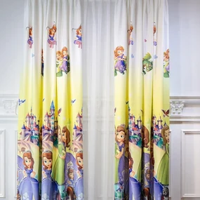Set Complet Perdea + Draperie dormitor pentru copii Sofia - 400 cm