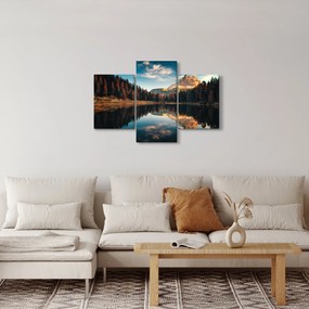 Tablou - Alpi, Italia, Dolomiți, Lago Antorno (90x60 cm)