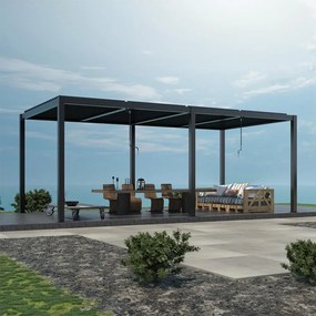 Pergolă bioclimatică din aluminiu cu lamele 5,8 x 3 M
