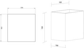Aplica LED dimabila iluminat exterior ambiental IP54 DAVOS XL alb MA-8610