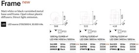 Lustra LED aplicata design geometric Frame PL rettangolo 2700k