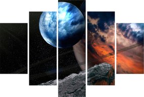 Tablou planetei în cosmos (150x105 cm)