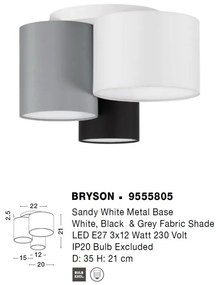 Plafoniera design modern BRYSON
