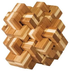 Joc logic IQ din lemn bambus Ananas 3D