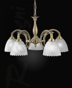 Candelabru clasic 5 brate design italian realizat manual 3520