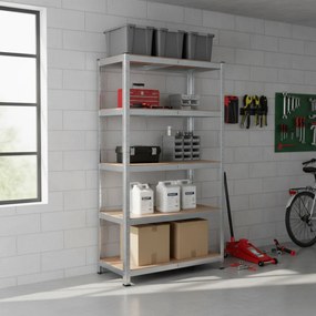 Raft cu capacitate mare HEAVY, max. 875kg, 90x40x180cm, argintiu Jurhan