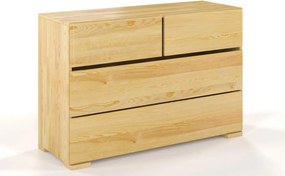 Comodă lemn masiv TerraCraft Pin 2+2 Sertare, 120 × 45 × 81 cm - Natural