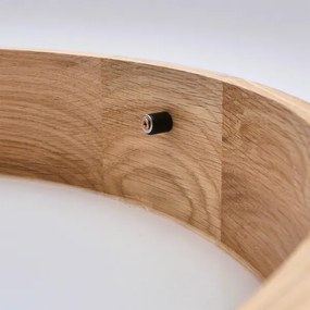 Brilagi-LED RGBW Plafonieră reglabilă CARVALHO SLIM, 1xE27/15W/230V, Wi-Fi, stejar natural, diametru 27 cm