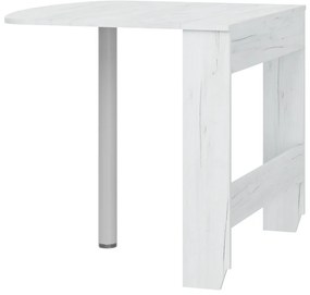 Zondo Masă de sufragerie Elston 6 (craft alb) (pentru 2 persoane). 1051396