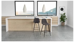 Set 2 scaune Actona Wilma, gri închis