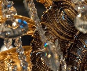 Candelabru 24 brate LUX cu cristale Scholer, Nur
