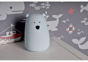 Lampă LED RGB pentru copii BEAR, tactilă, 0,8W, 5V, albastru
