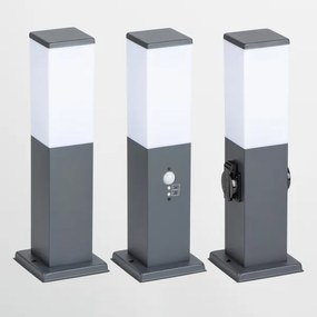 Brilagi - Lampă de exterior cu senzor NOVA 1xE27/15W/230V 40 cm IP44 antracit
