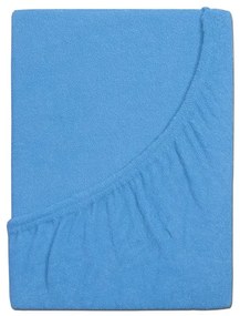 Cearsaf din finet pentru patut de copii EXCLUSIVE 70x140 cm albastru