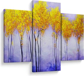 Tablou - Copaci galbeni (90x60 cm)