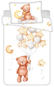 Urs Cute, Lenjerie de pat pentru copii 100×135cm, 40×60 cm