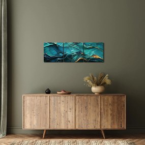 Tablou - Texturi abstracte (cu ceas) (90x30 cm)