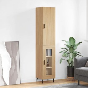 vidaXL Dulap înalt, stejar sonoma, 34,5x34x180 cm, lemn prelucrat