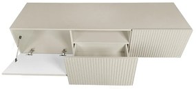 Comodă TV suspendată Nicole, cu sertar și nișă, 150 cm – culoare cashmere