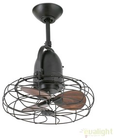 Ventilator de perete / tavan design retro KEIKI maro