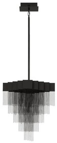 Lustra LED suspendata design modern REVIA negru