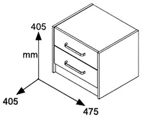 Noptiera Olympus Toro 47.5x40.5x40.5 cm