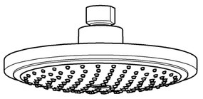 GROHE 27492000 - Cap de duș EUPHORIA COSMOPOLITAN Ø 180 mm crom lucios