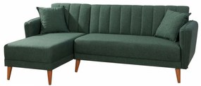 Coltar Aqua Köşe Left, 225 x 85 x 145 cm, Verde Inchis
