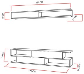 Mobilier living Simpsonic (teak + Alb) . 1102577