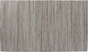 Covor din bumbac și iută țesut manual, antiderapant, bej natural, 160 x 230 cm, 1800 GSM, „Cotton Jute Carpet"