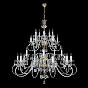 Candelabru cu 25 brate LUX design modern, Cristal Bohemia Exclusive Miracle