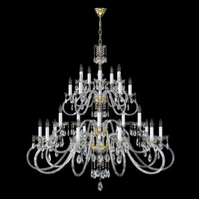 Candelabru cu 25 brate LUX design modern, Cristal Bohemia Exclusive Miracle