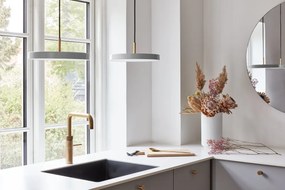 Lustra LED design scandinav Asteria mini - nuance mist/ auriu