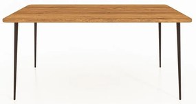 Masă dining din lemn de stejar 160x90 cm Kula – The Beds