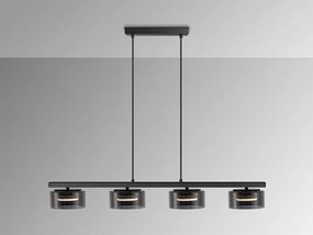 Lustra LED suspendata design modern Olaia 4L Fumuriu