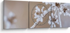 Tablou - Îngheț (cu ceas) (90x30 cm)