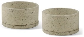 Ghivece 2 buc. din beton ø 30 cm Terrazzo – Bonami Selection