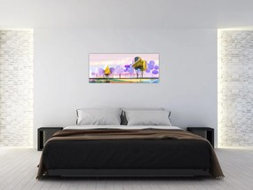 Tablou - Peisaj, abstracție (120x50 cm)