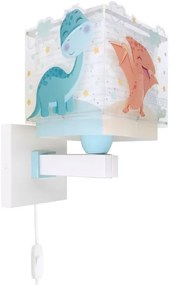 Lampă de perete pentru copii Dalber 63459 - BABY DINOS, 1x E27/15W/230V, multicoloră